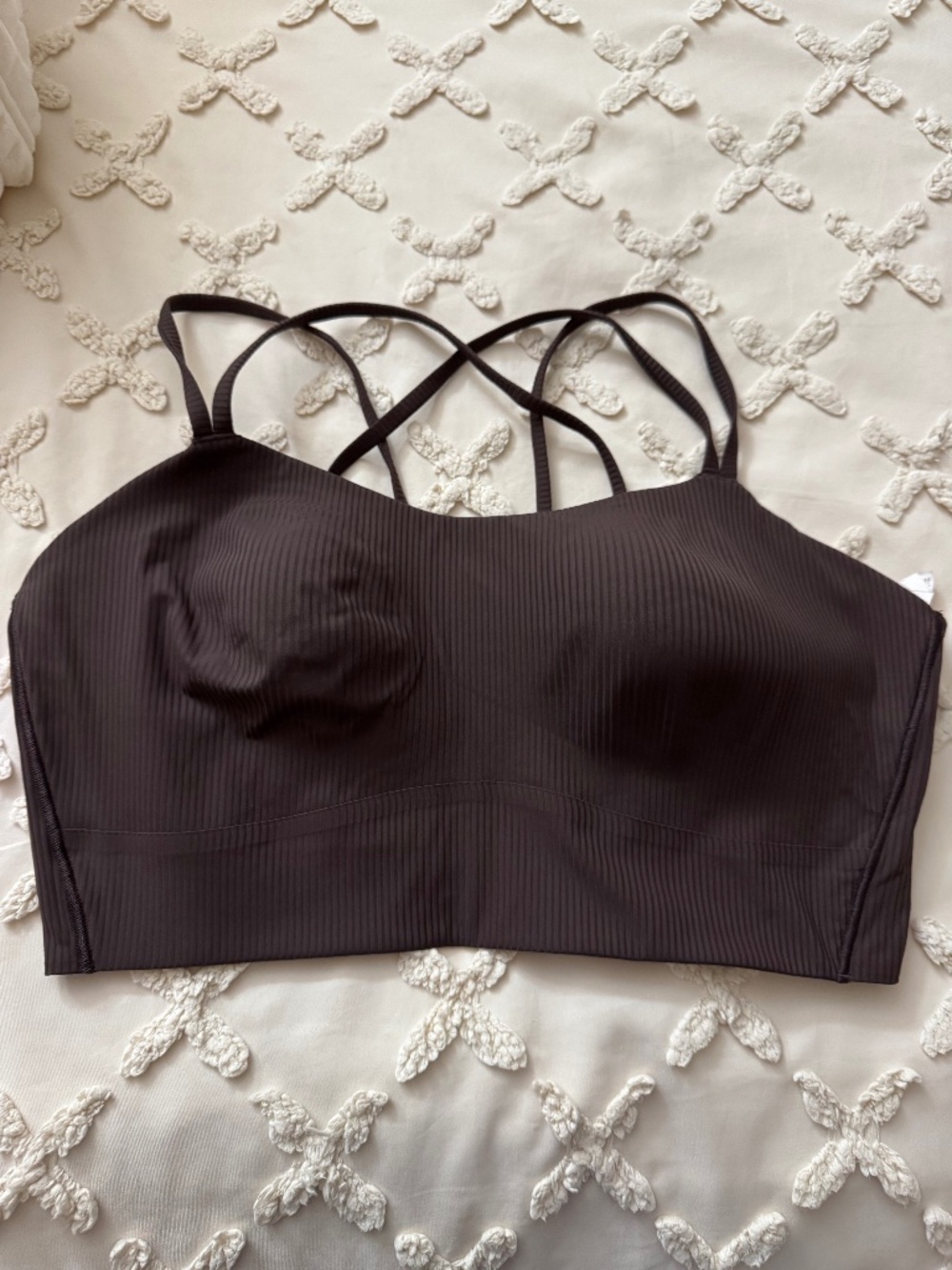 Lululemon women longline bra medium support b/c cup Size 14